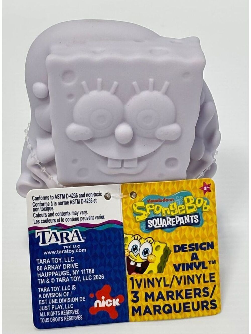 Nickelodeon SpongeBob SquarePants Design A Vinyl Figure with 3 Markers by Tara
